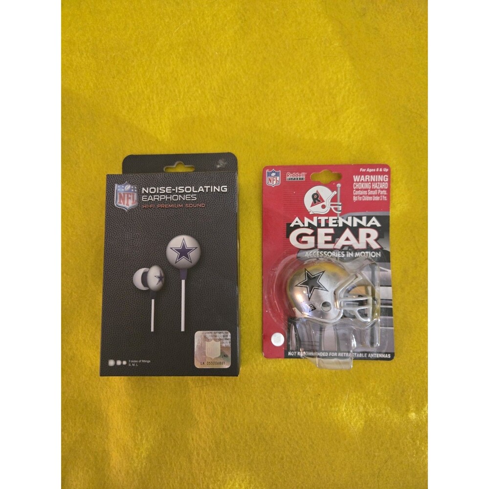 Dallas Cowboys Headphones/Antenna Gear Lot (T-T)